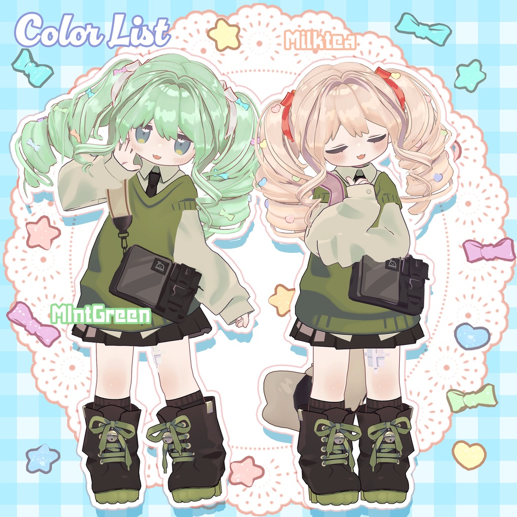 コットンキャンディツインテール🍬CottonCandyTwintail【まめふれんず・タルトタタン・コロネ・ビスキュイ・しらつめ】