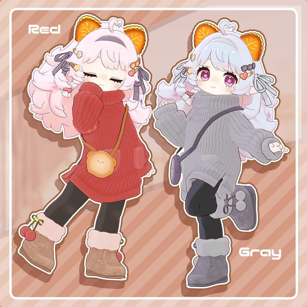 おでかけふわもこニットセット!×9色【コロネ専用】