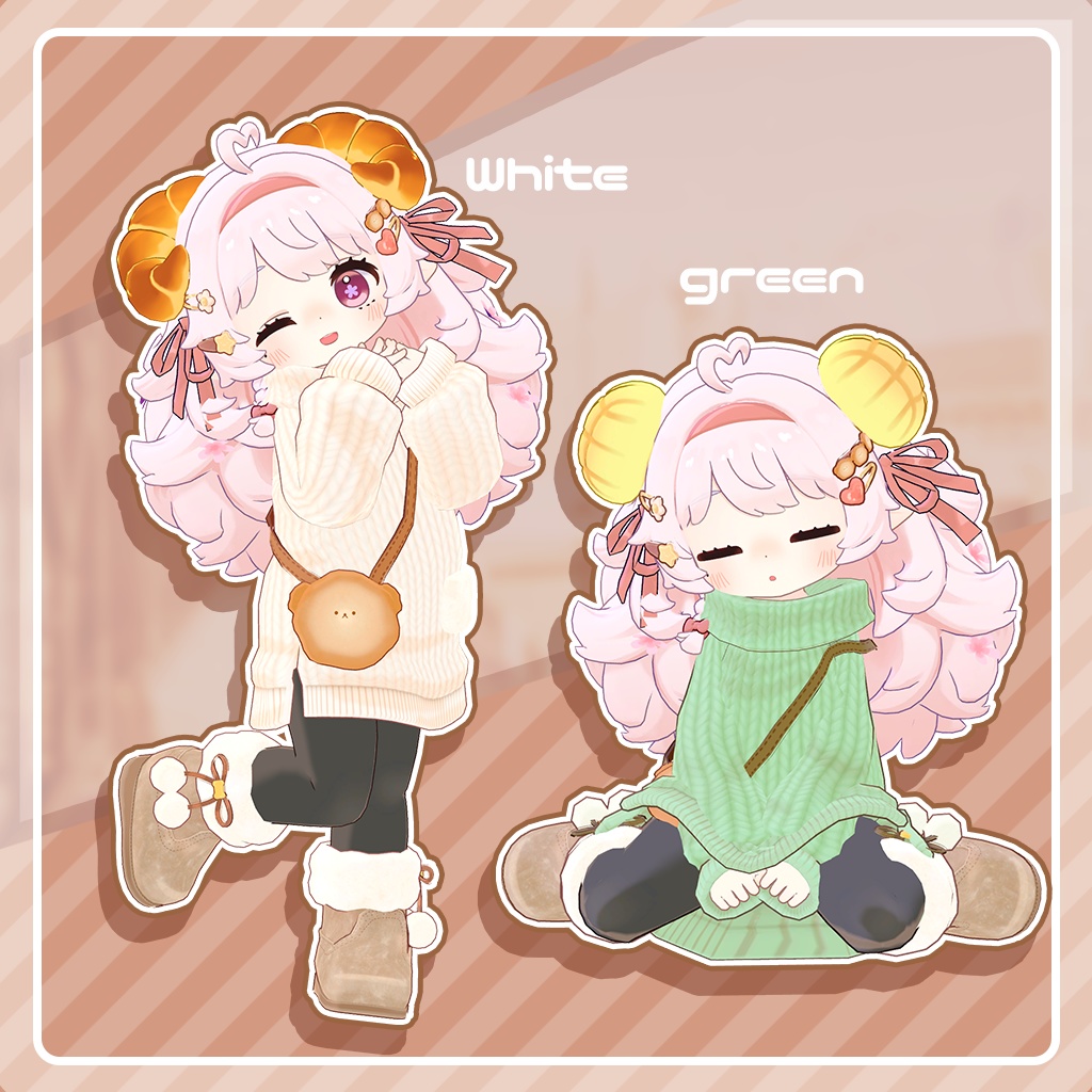 おでかけふわもこニットセット!×9色【コロネ専用】