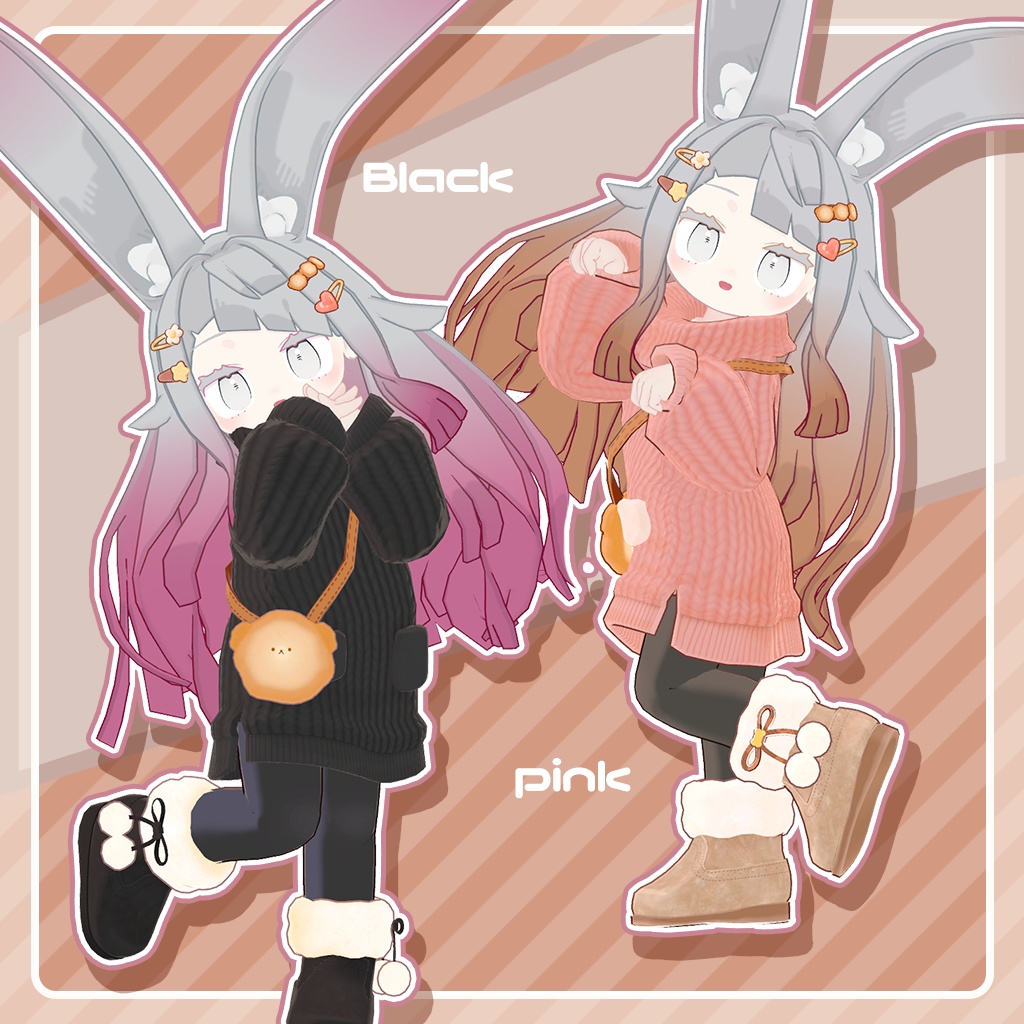 おでかけふわもこニットセット!×9色【みみのこ専用ページ】