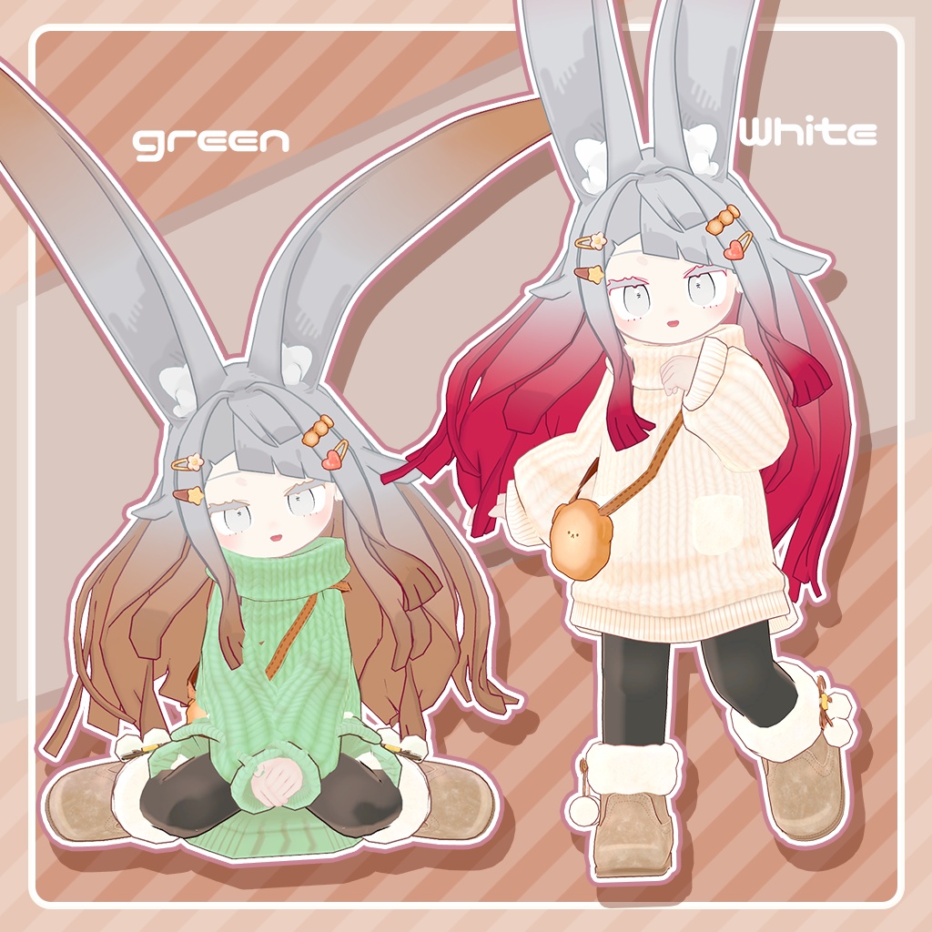 おでかけふわもこニットセット!×9色【みみのこ専用ページ】