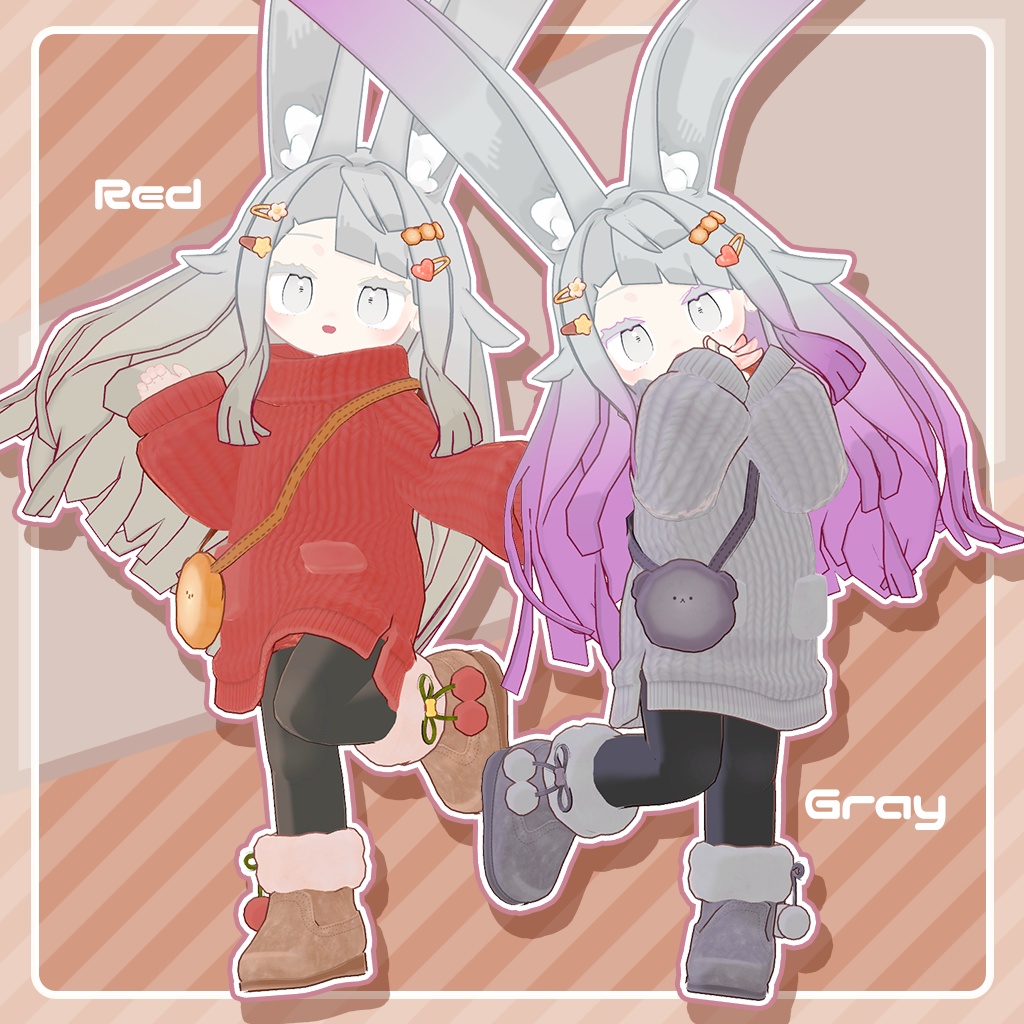 おでかけふわもこニットセット!×9色【みみのこ専用ページ】