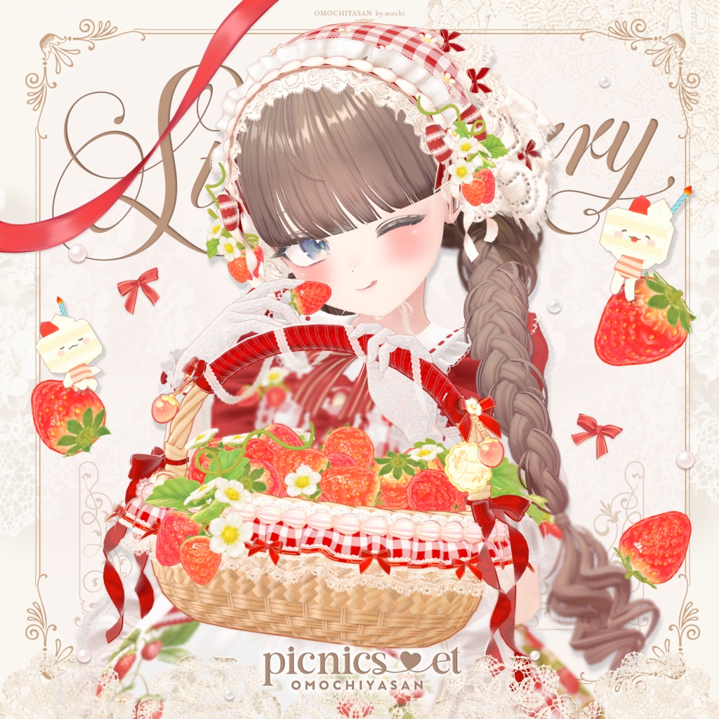 🍓いちごのピクニックセット-Strawberry Picnic Set🍓6/7まで販売記念セール中✨