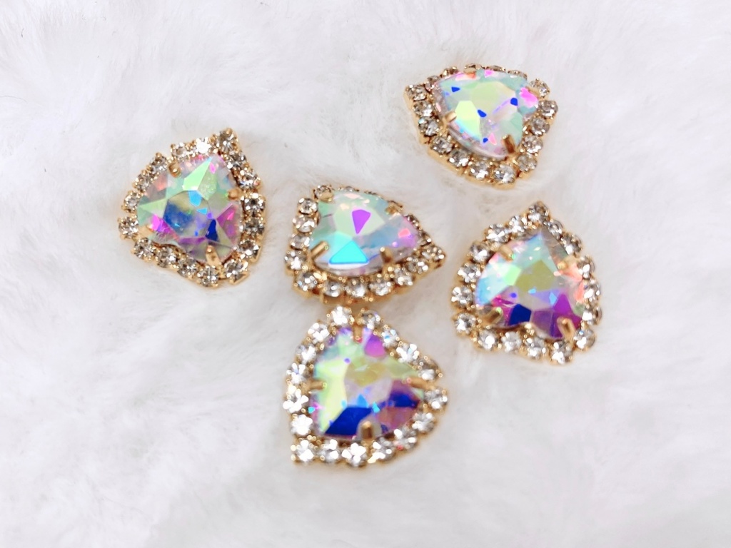 ビジューロゴリボン厚底シューズ