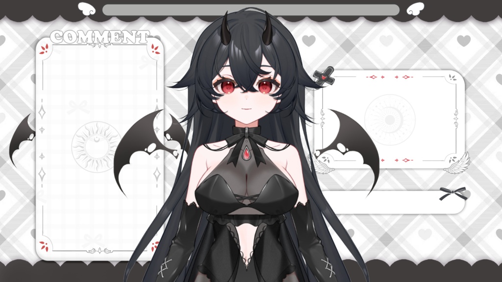 【live2d量販モデル】双子の天使悪魔「顔カスタマイズ対応モデル」