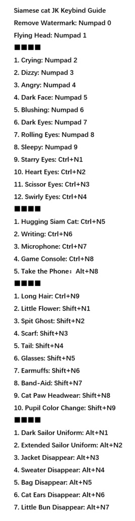 【live2d量販モデル】シャム猫 JK