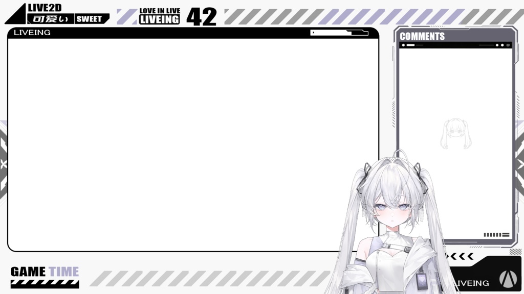 【live2d量販モデル】Cybernetic Girl - Zero