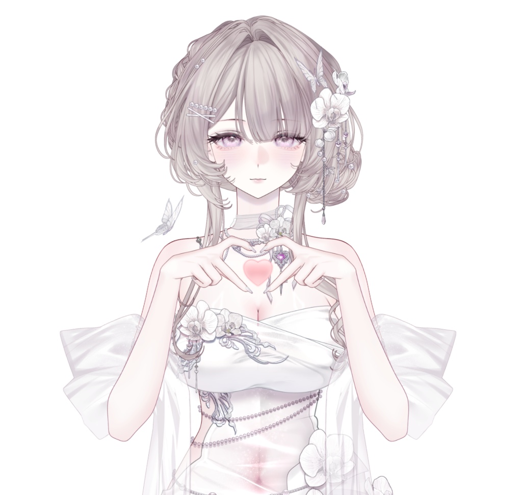 🎀【VTS】💎【VTuber 向け】✨【Live2D 量販モデル】Renqu (Love Song)✨トップクラスの精度💝/前傾き/配信 UI 付き/30 + ボタン/飛び頭/VB リップシンク対応/VTuber