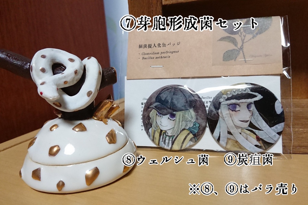 細菌擬人化缶バッジ