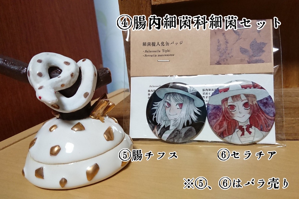 細菌擬人化缶バッジ