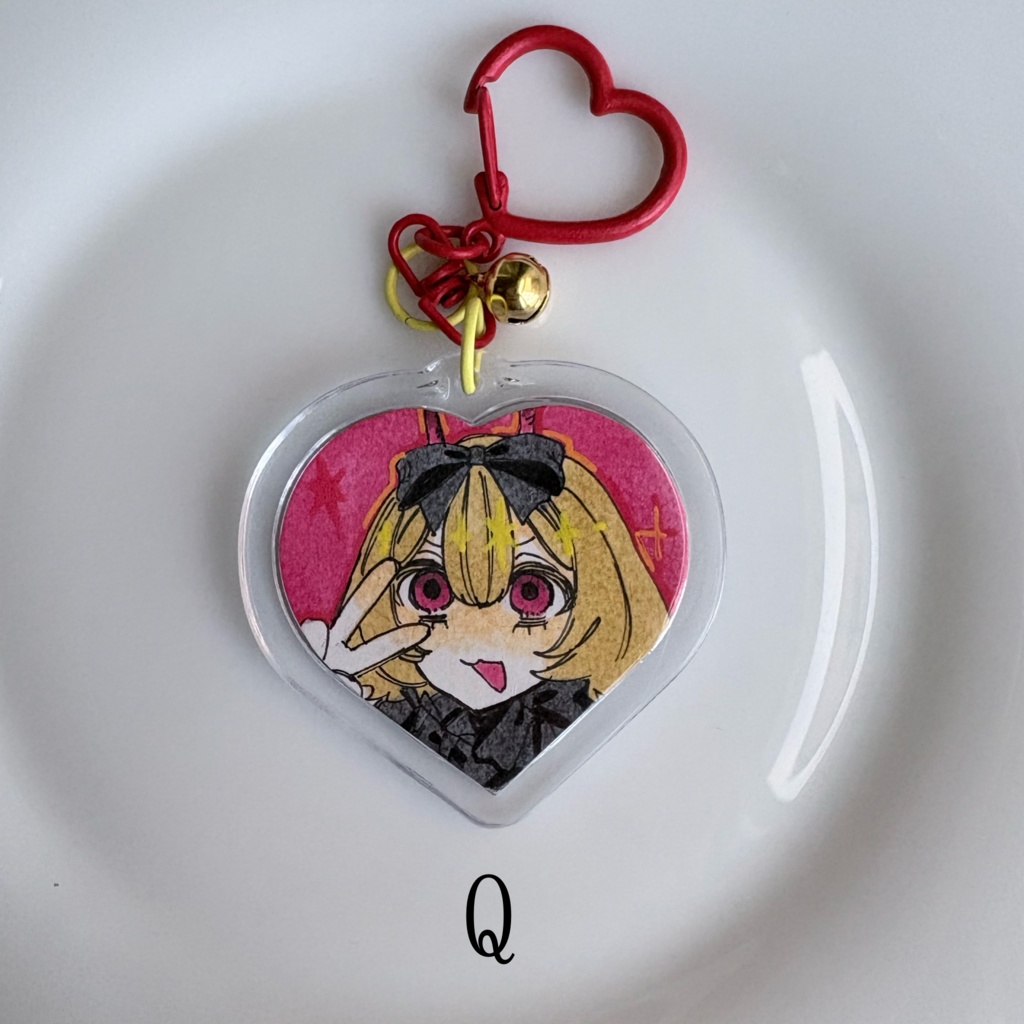 原画キーホルダー Q ~U