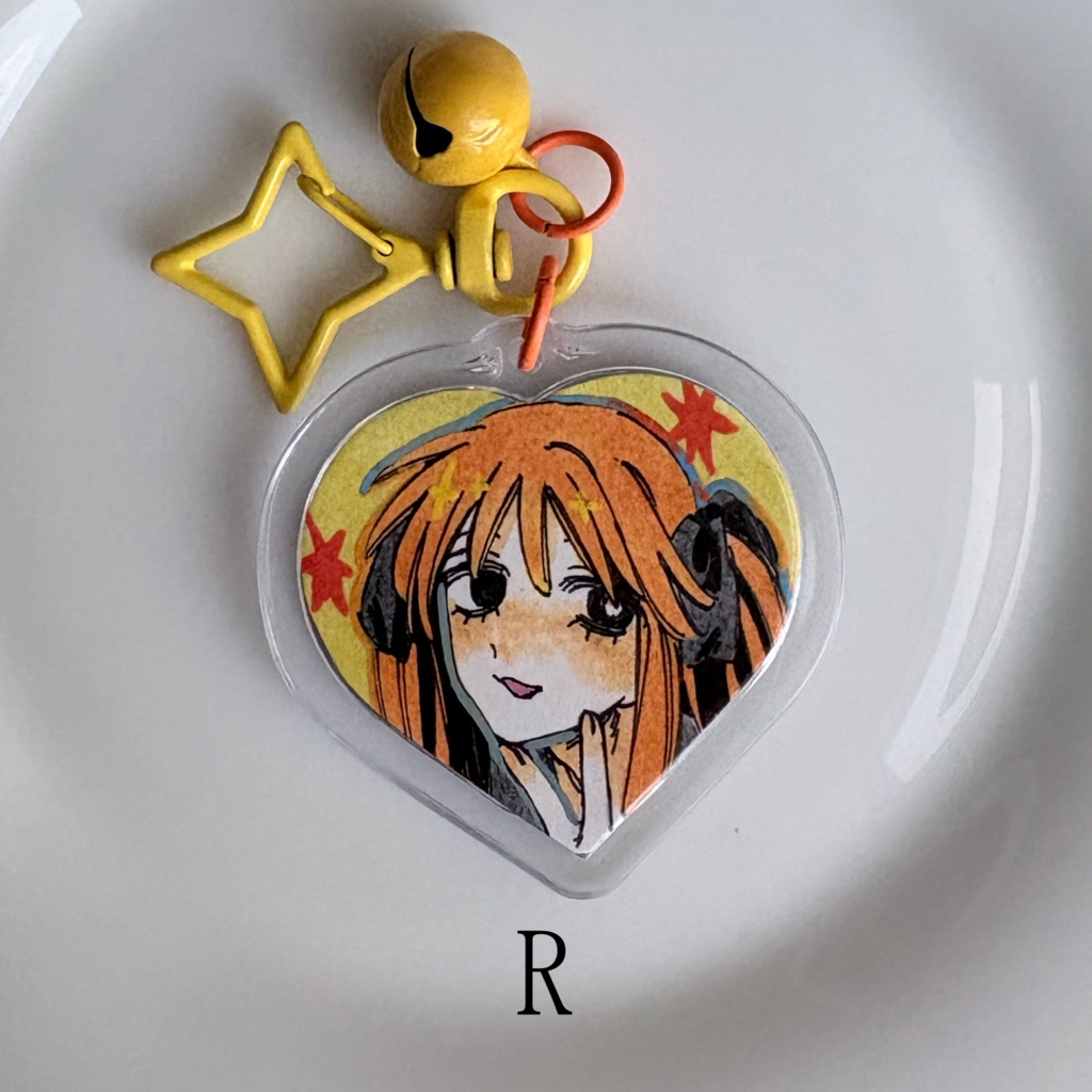 原画キーホルダー Q ~U