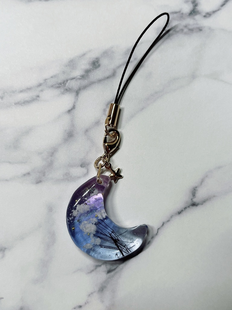 NostalgicMoonー郷愁の月ストラップ