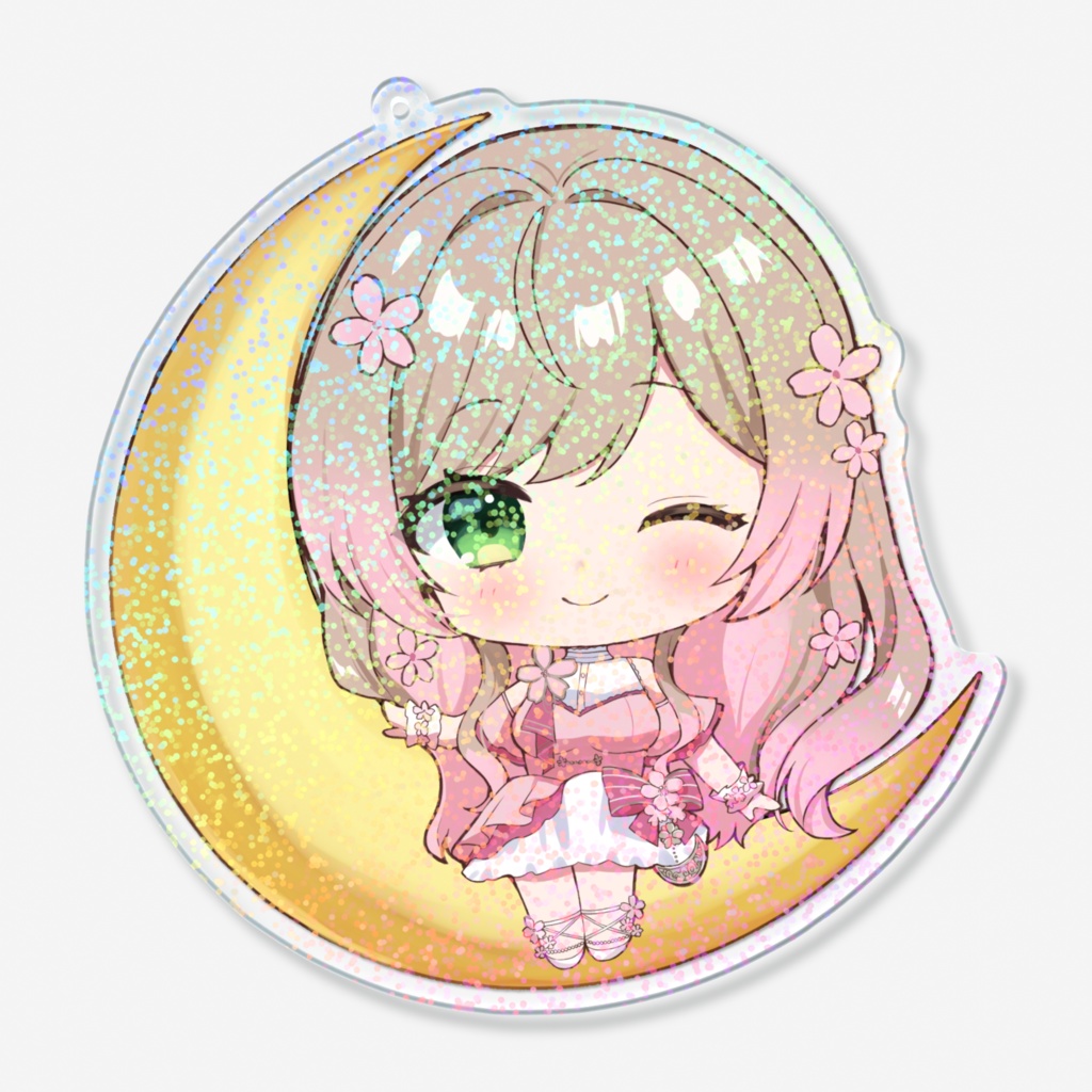 【きげさくバースデー2025】アクリルキーホルダー〜おつきさまと一緒にまったり♪