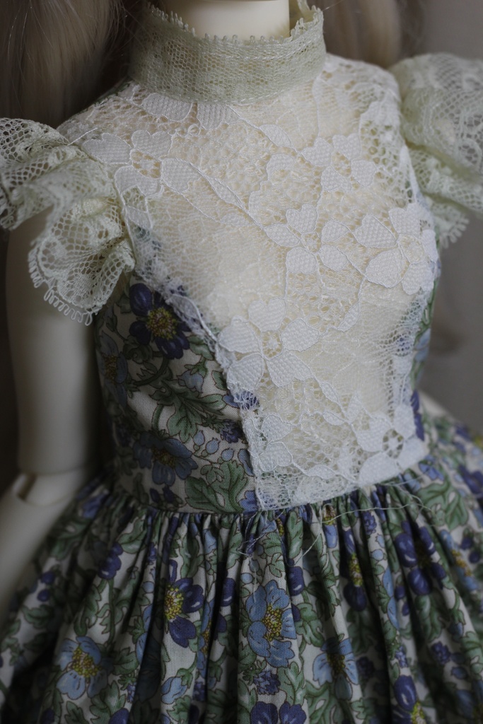 SD〜SD13女の子用ドレスセット-みどり