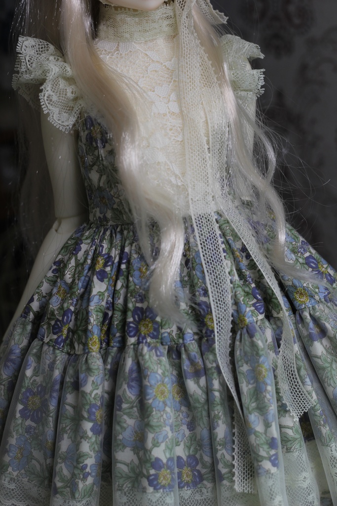 SD〜SD13女の子用ドレスセット-みどり