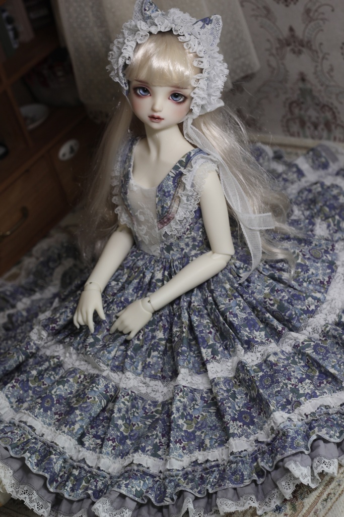 【専用】SD〜SD13女の子用ドレスセット-blue snow