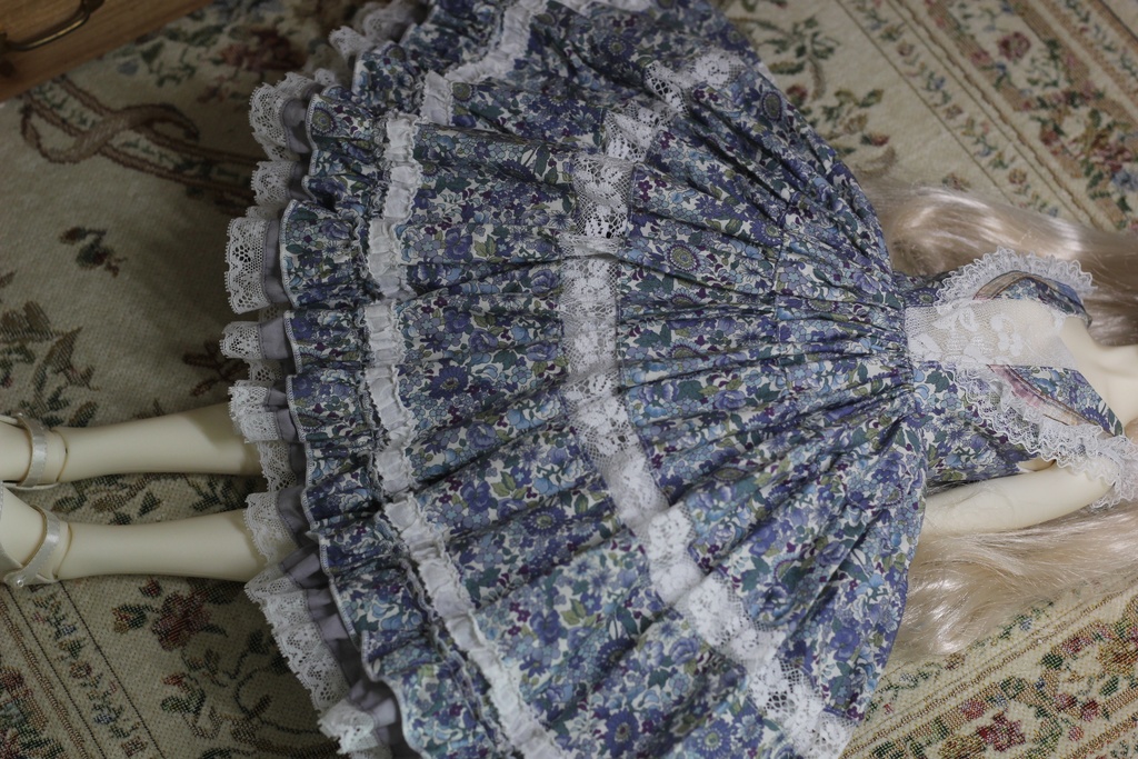 【専用】SD〜SD13女の子用ドレスセット-blue snow