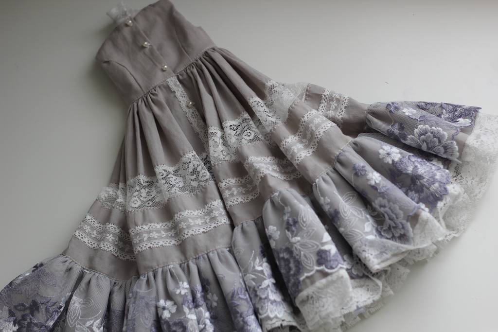 SD女の子用クラシック風ドレスセット