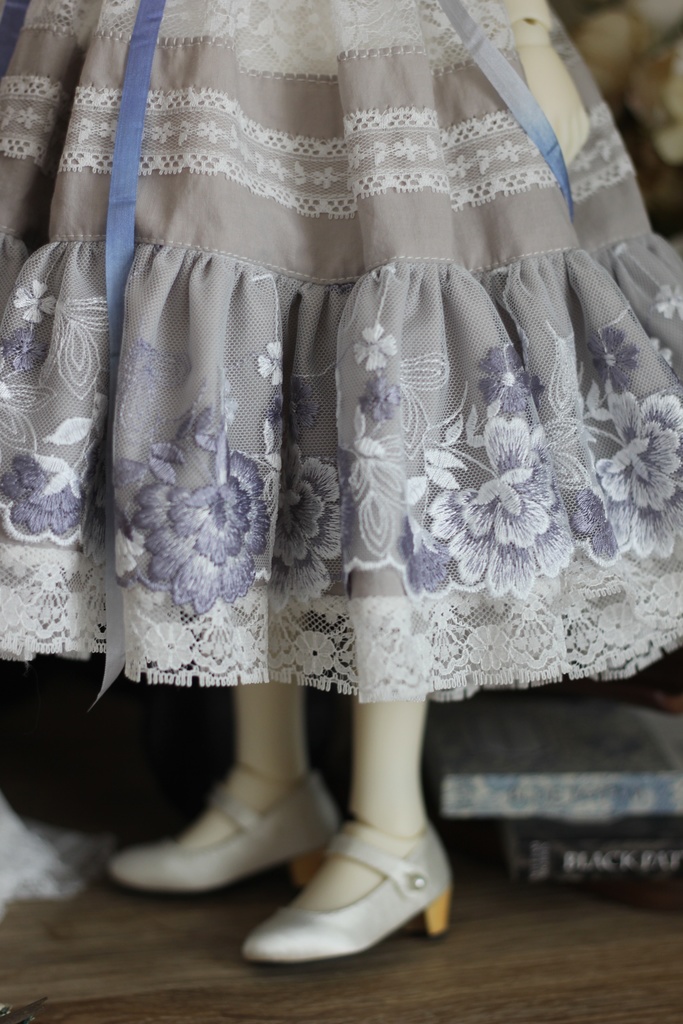 SD女の子用クラシック風ドレスセット