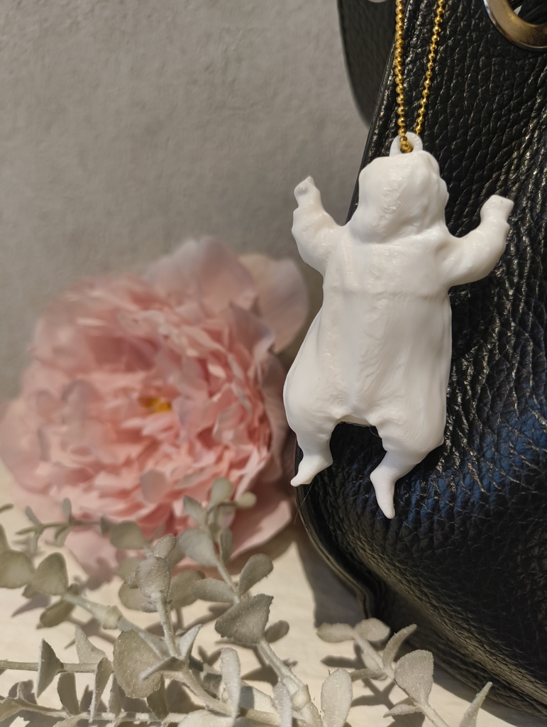 【ミニチュアベビー】キーホルダータイプ スキャンデータを基にお作りします。 メモリアル,記念日,成長記録