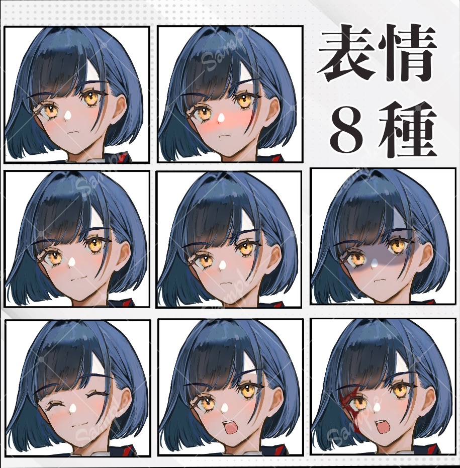 【立ち絵素材】女性_軍服_ショートヘア_少女