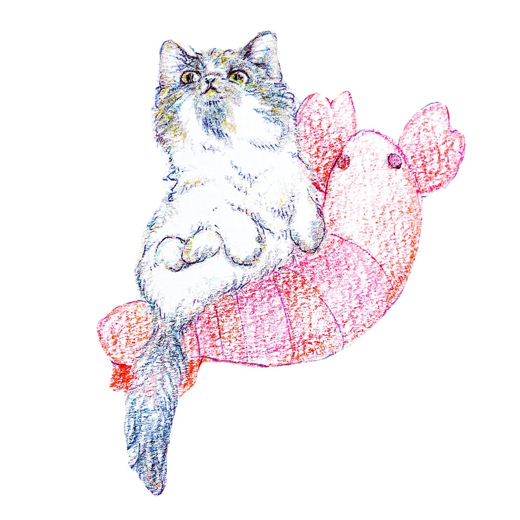 ねことエビぬいミニトート