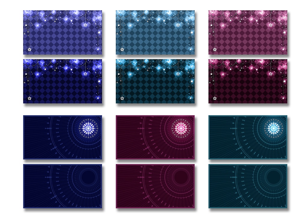 背景素材 002/星飾りフレーム