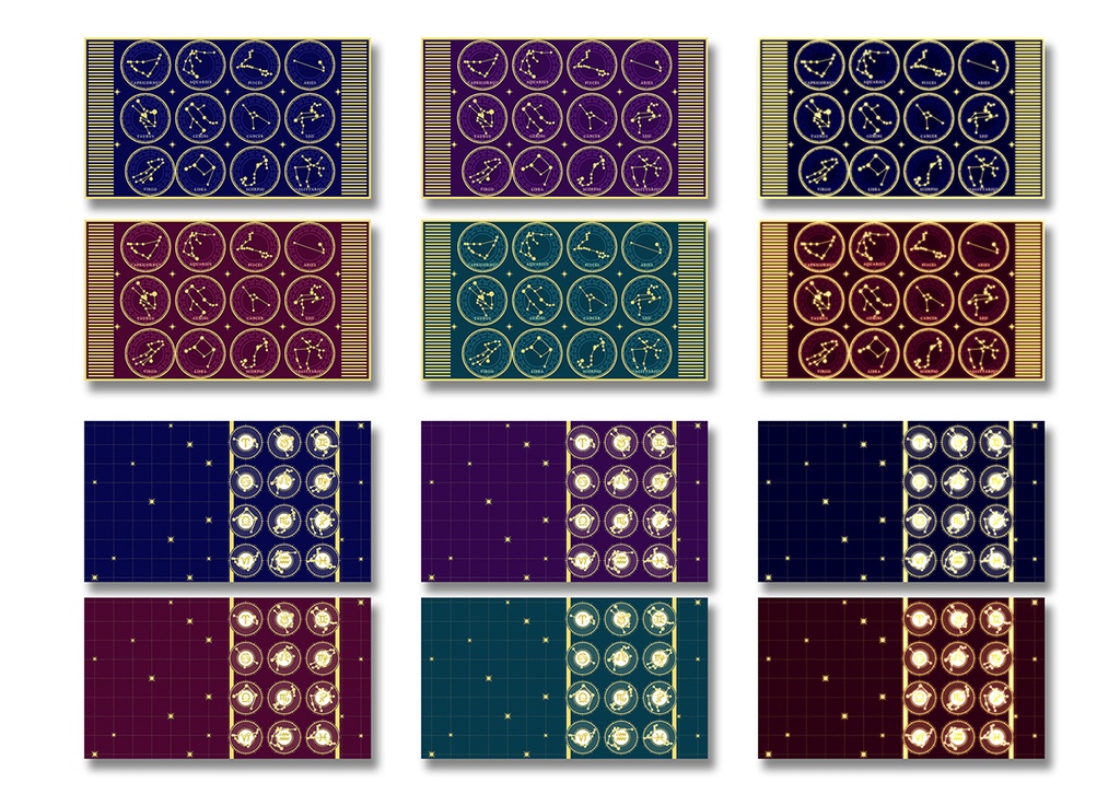 背景素材 004/黄道12星座