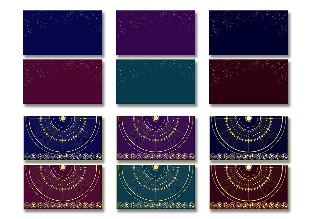 背景素材 004/黄道12星座