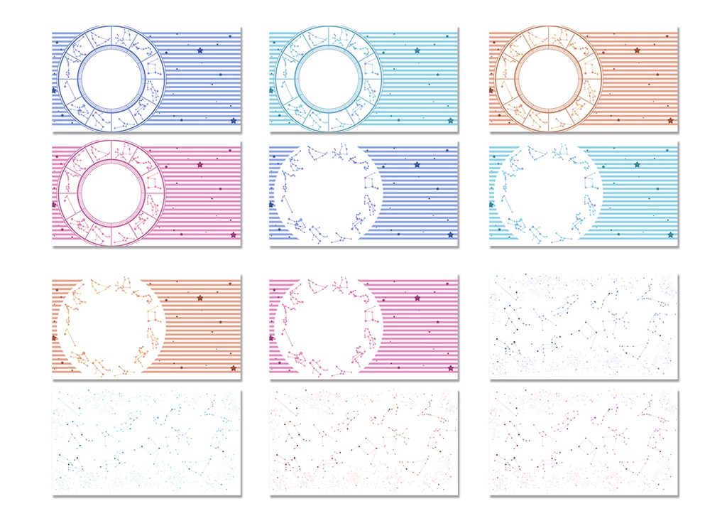 背景素材 007/黄道12星座 02