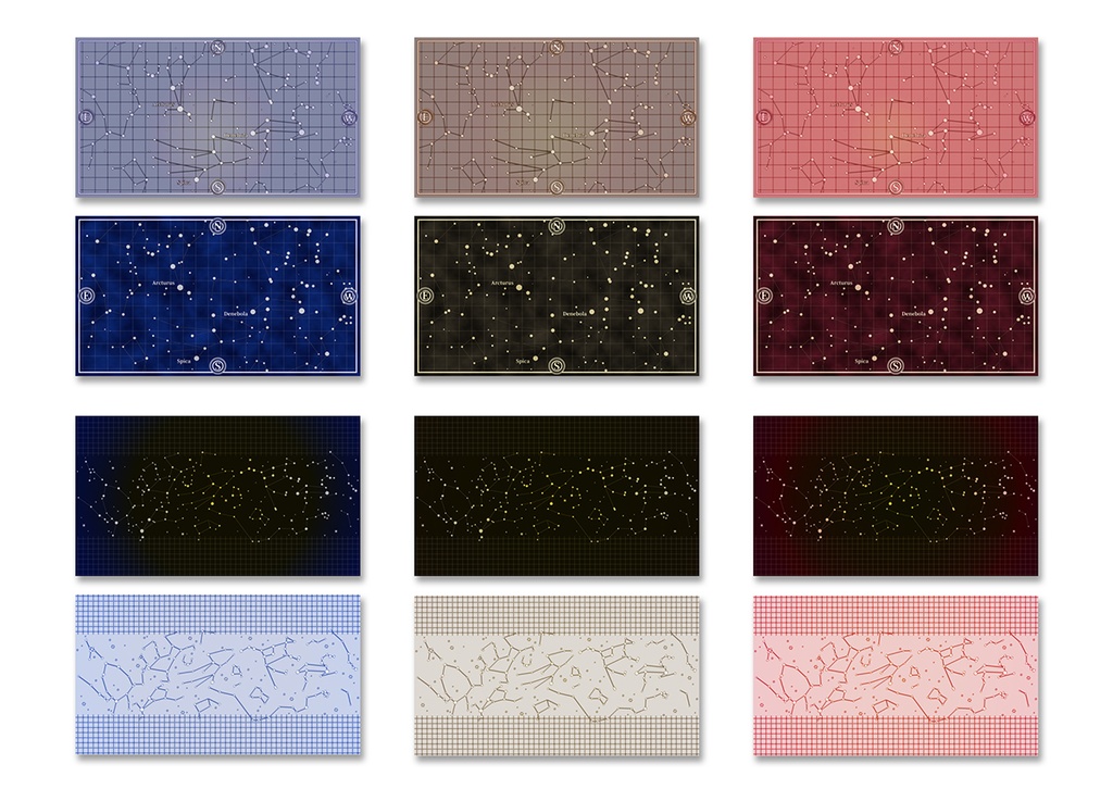 背景素材 019/春の星座