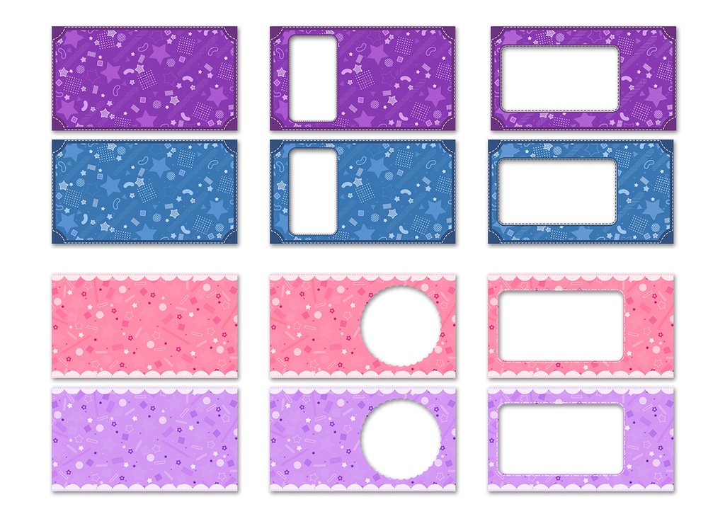 背景素材 022/メンフィスパターン風 02