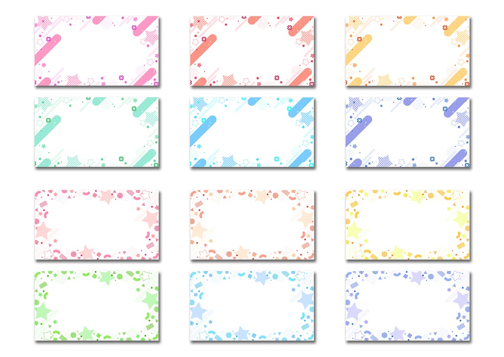 背景素材 025/メンフィスパターン風 03