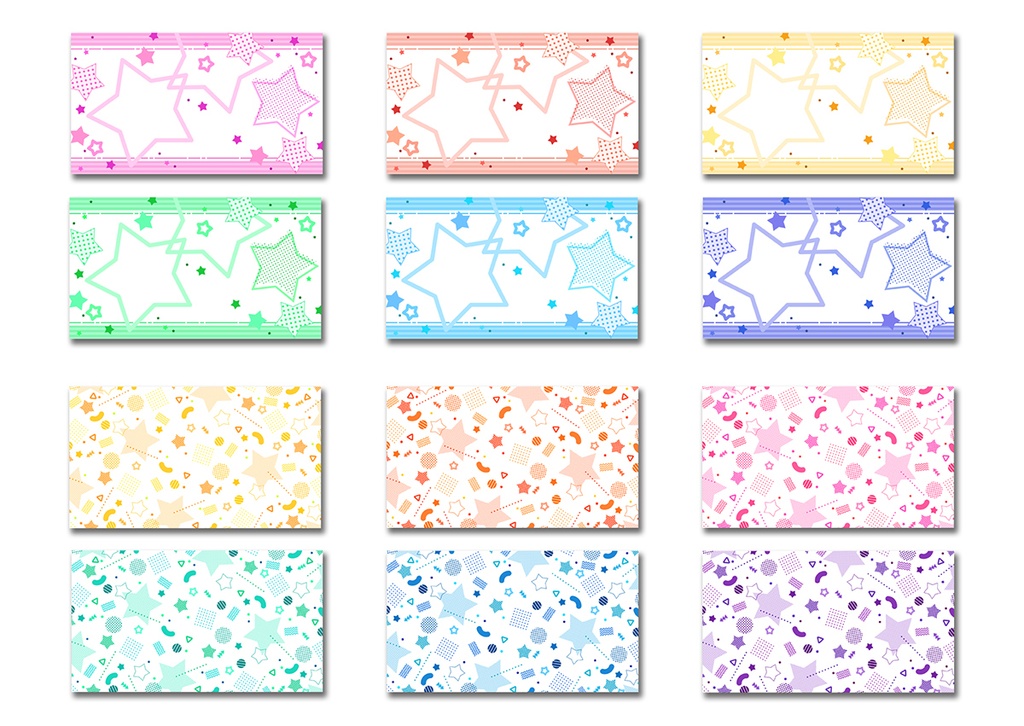 背景素材 025/メンフィスパターン風 03