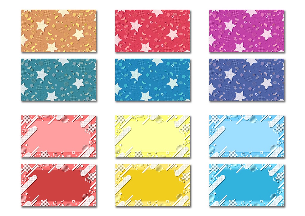 背景素材 025/メンフィスパターン風 03