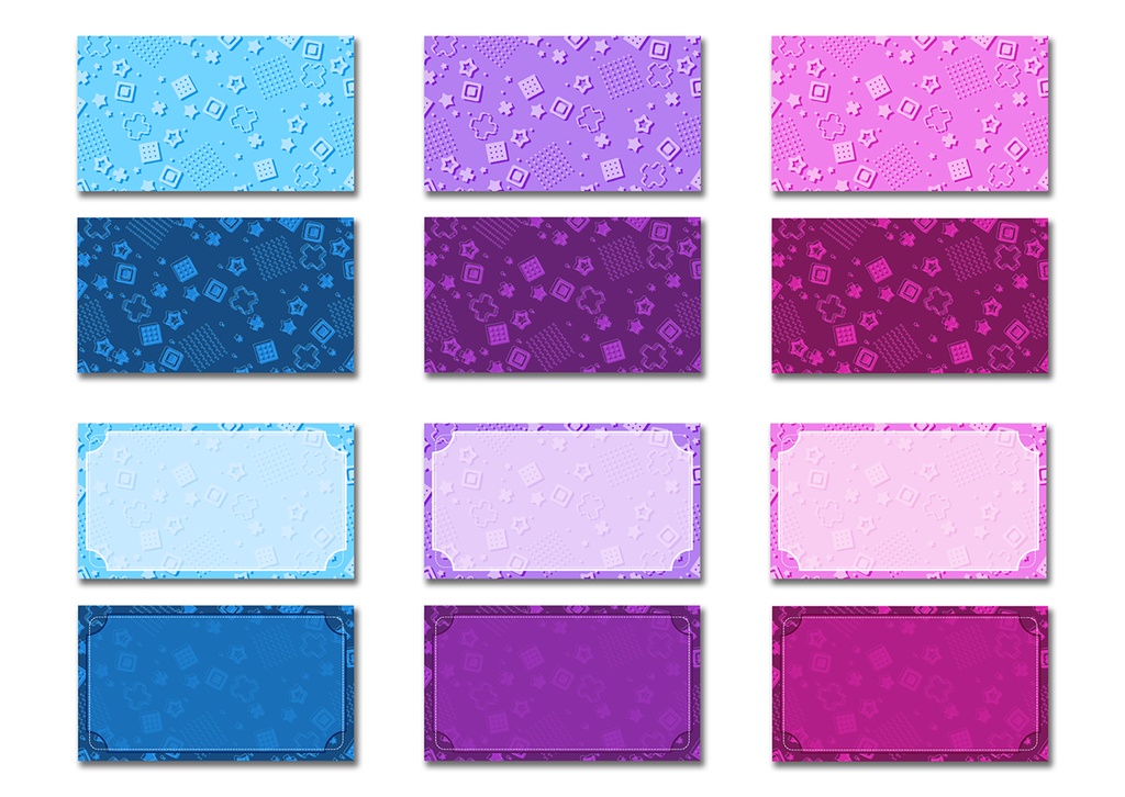 背景素材 031/メンフィスパターン風 04