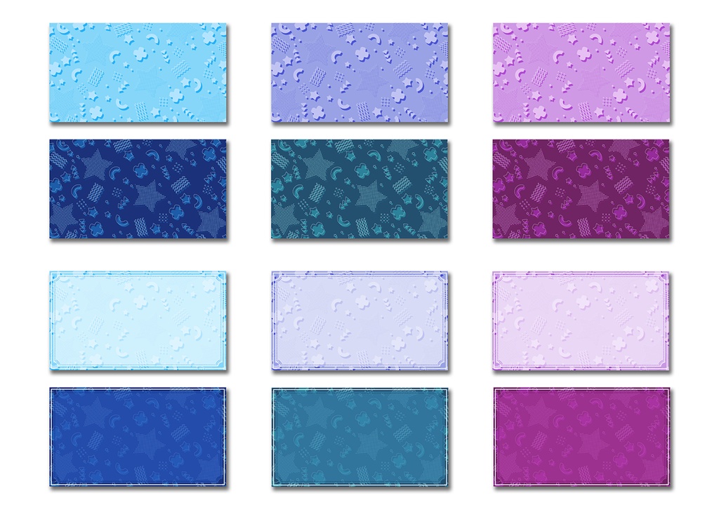 背景素材 031/メンフィスパターン風 04