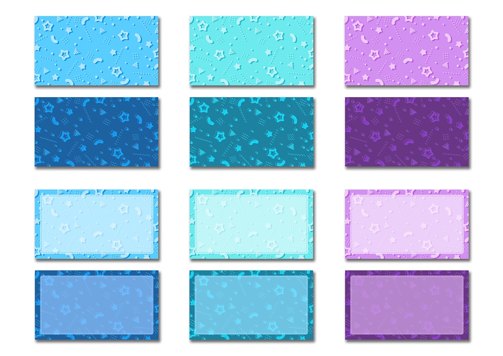 背景素材 031/メンフィスパターン風 04