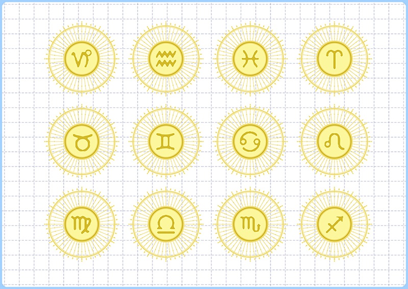 【無料素材】12星座シンボルセット