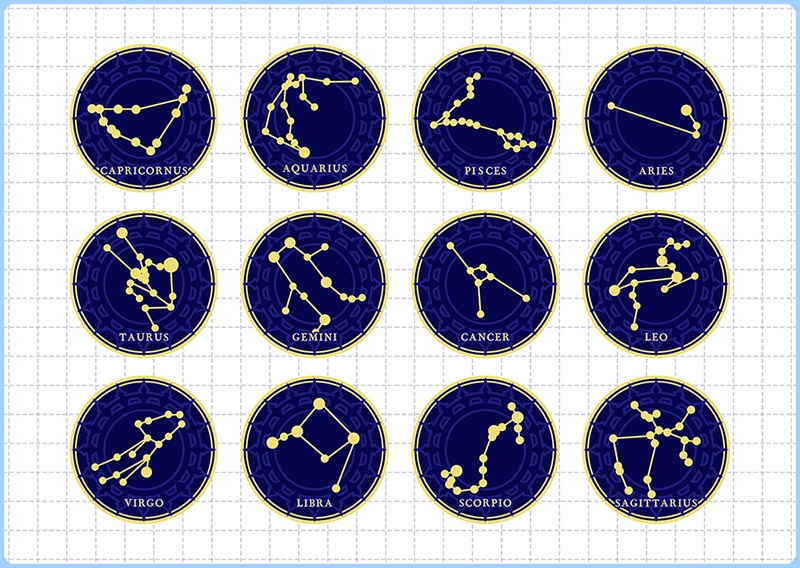 【無料素材】12星座シンボルセット