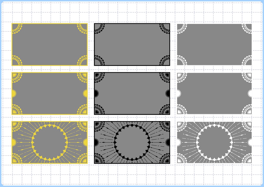 背景素材 032/モノクロフレーム 02