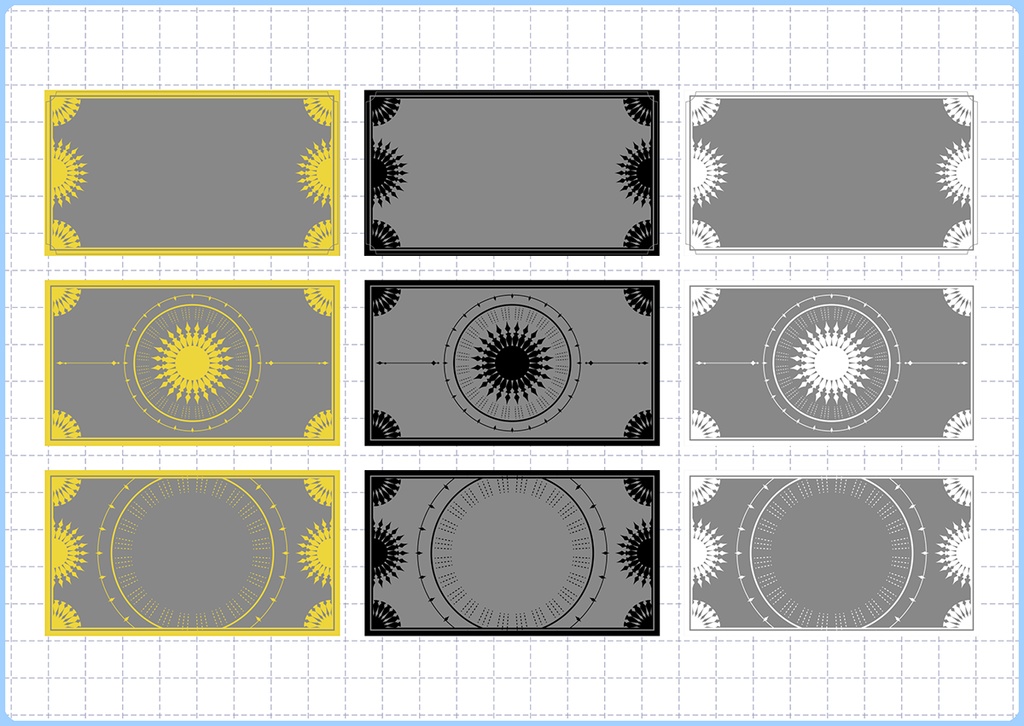 背景素材 032/モノクロフレーム 02