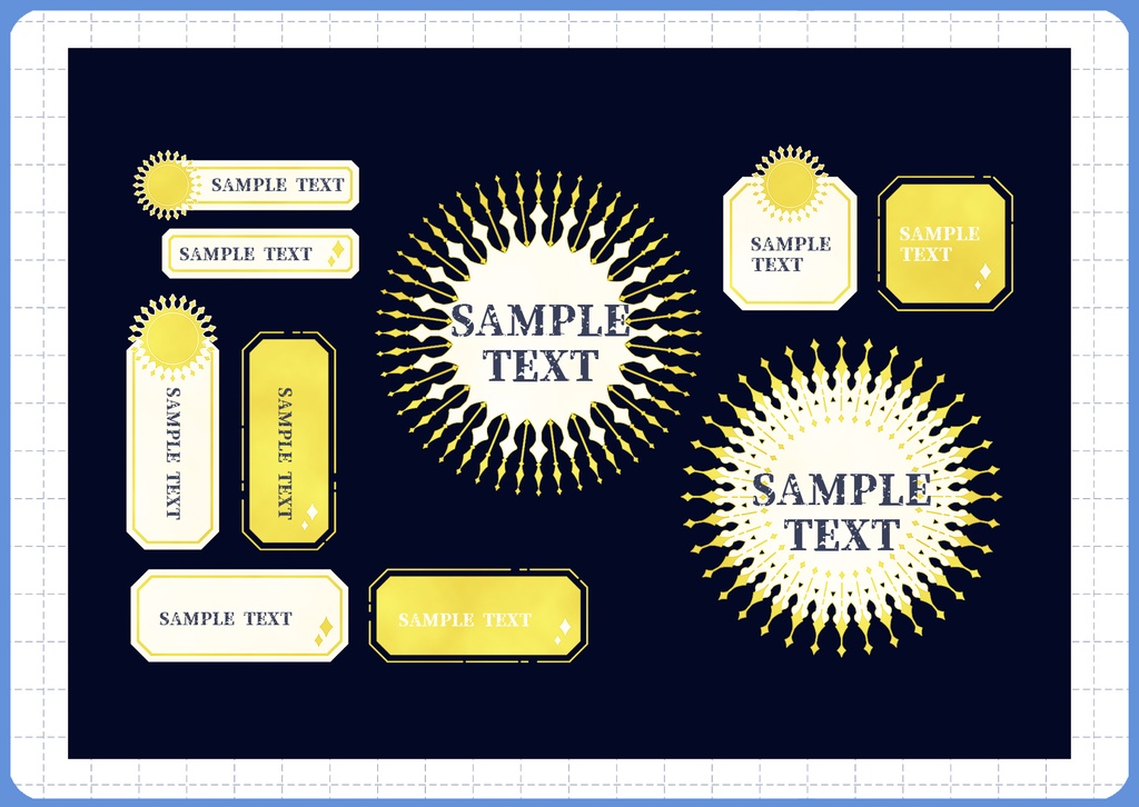 【web向け】装飾パーツセット 001