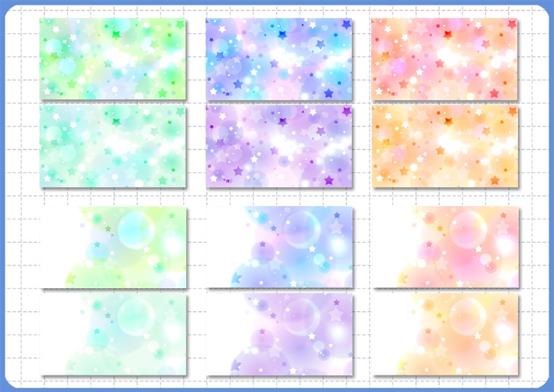 背景素材 010/ふんわり星もよう