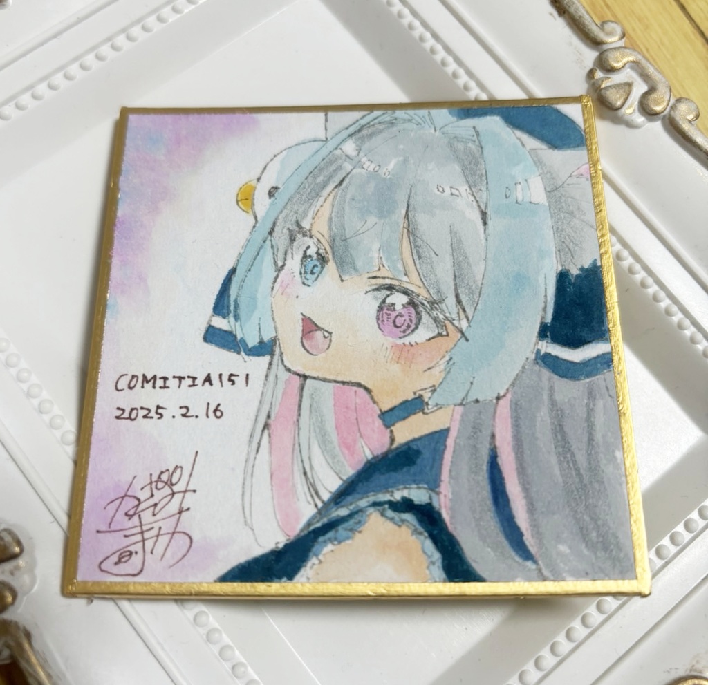 【ミニ色紙】風見茉里代理キャラ