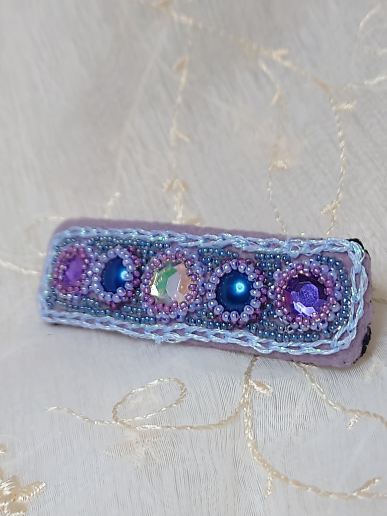 ビーズ刺繍バレッタ6
