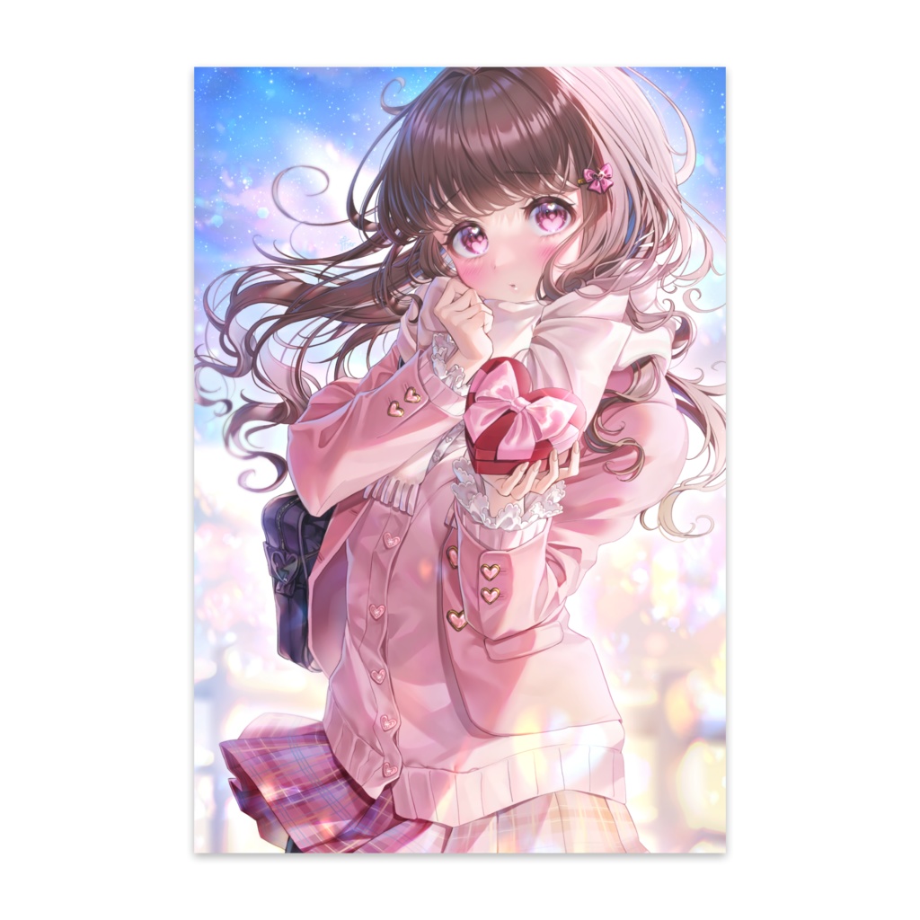 バレンタインちゃん🍫ポストカード(10枚入り)