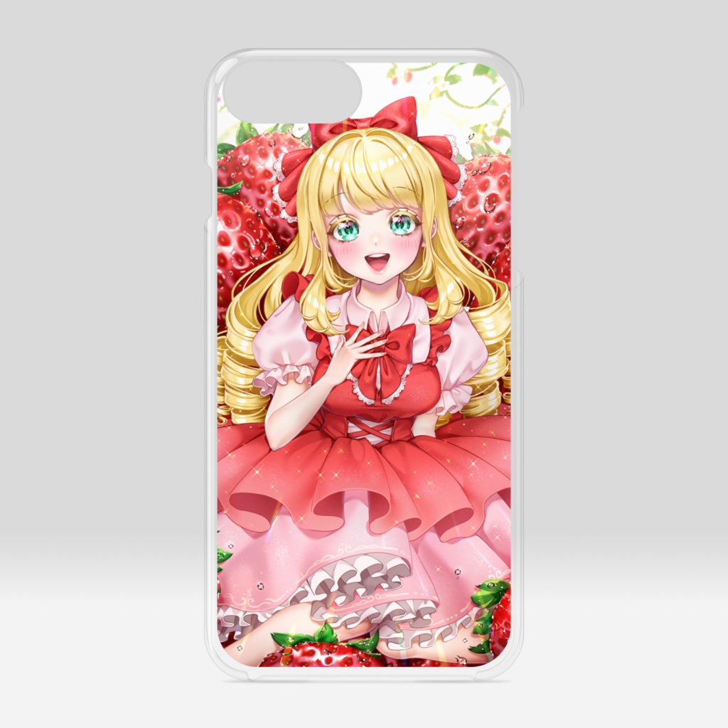 🍓いちごちゃん🍓クリアiPhoneケース 