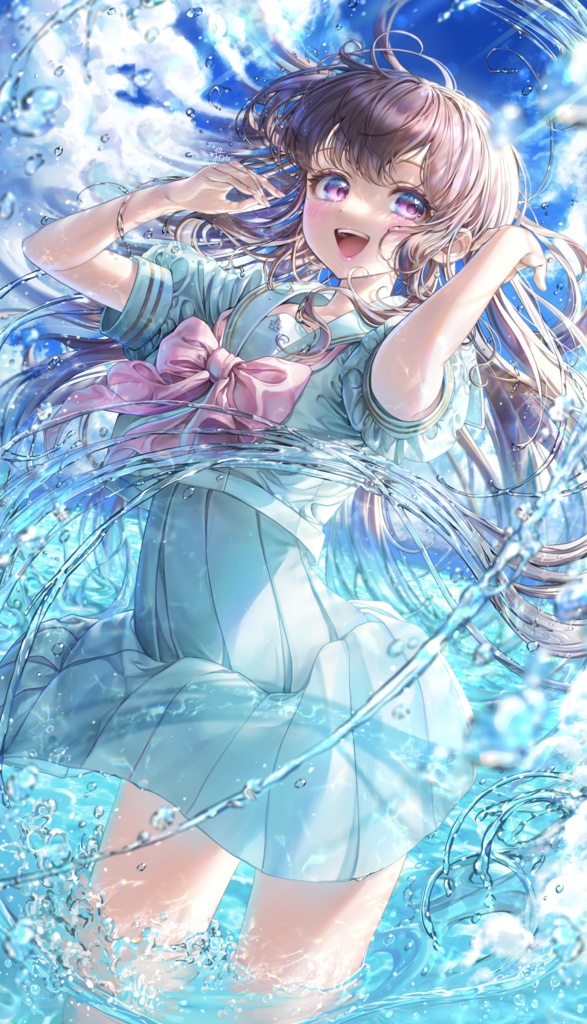 「海に溶ける」クリアiPhoneケース